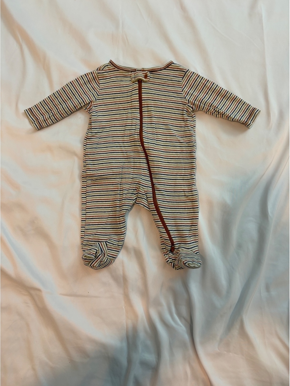 Carter's 3M Striped Cotton Baby Footed Sleeper Pajamas
